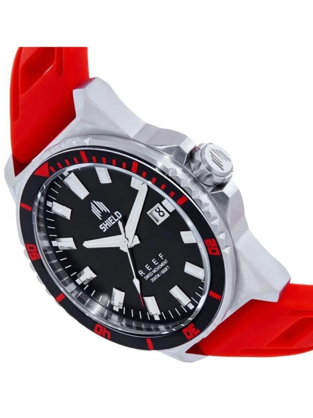 NWT Shield Reef Black Dial Men's Watch